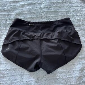 lululemon athletica Women's Black Athletic Shorts